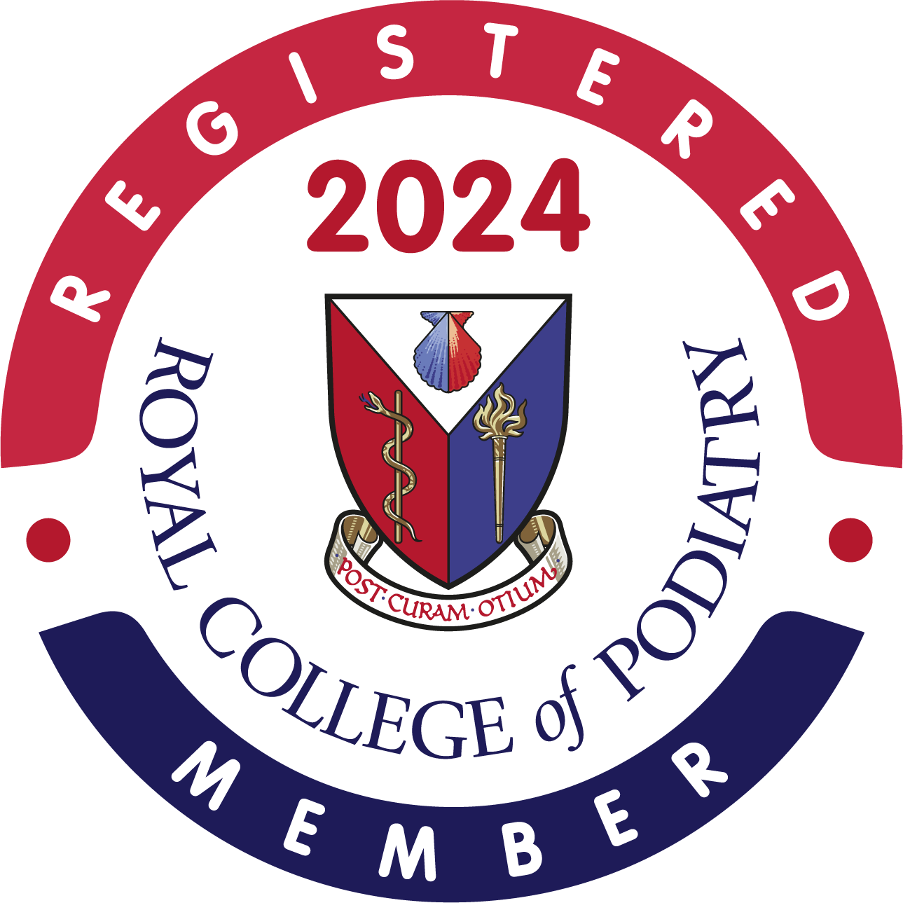 Royal College of Podiatry logo, representing Neil Nevitt's professional membership